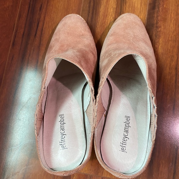 Jeffrey Campbell | Rosale Mule Booties | Blush Suede - Picture 5 of 6